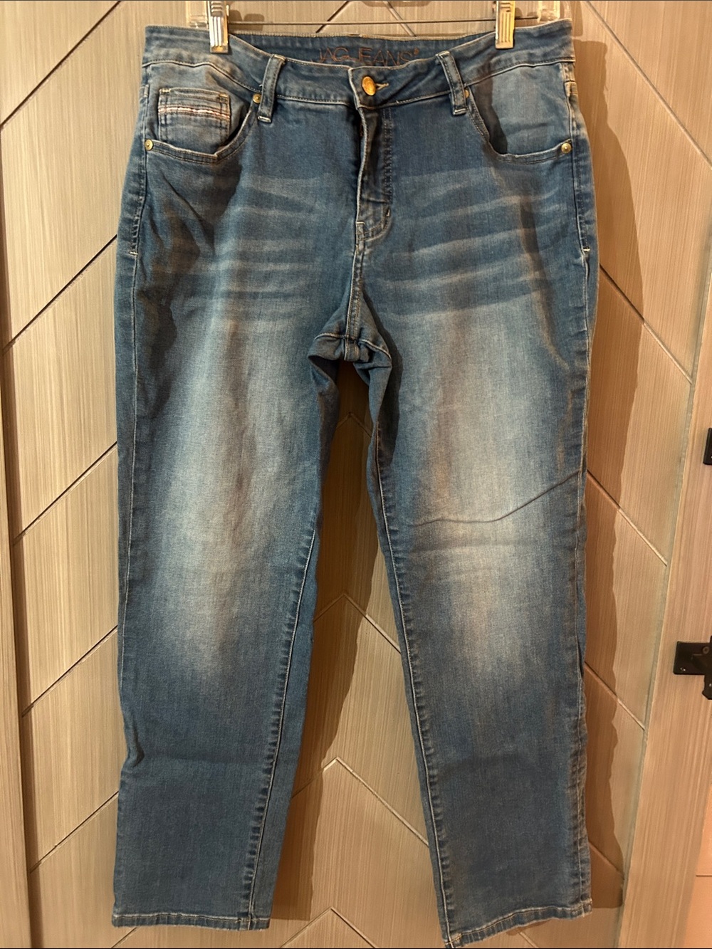 Jag Jeans Women's Blue Washed Boyfriend Jeans